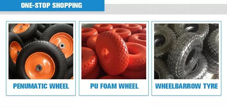 3.00-8 Foam Wheel Barrow Wheels with Plastic Spoke Rim for Wheelbarrow, Hand Trolley PU Tubeless Foam Wheel